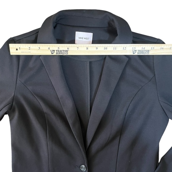 Nine West Ponte Knit Single-button blazer size M - Picture 13 of 13